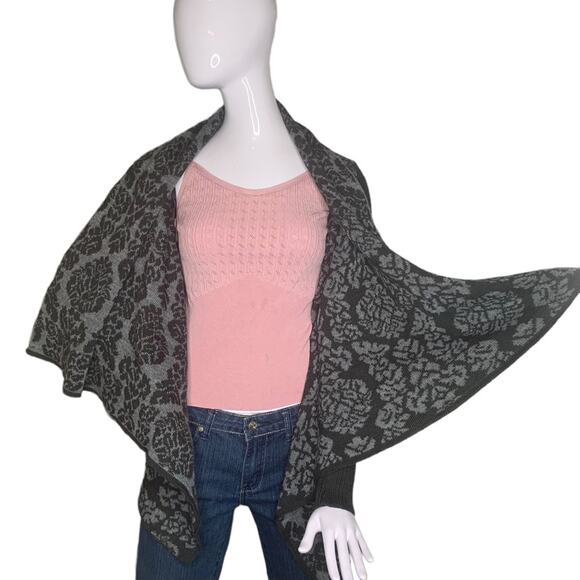 Silvia Novelli Noba Open Cardigan Size Small Fine Knit Floral Merino Woo… - Picture 6 of 12